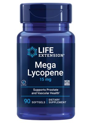 Life Extension Mega Lycopene, Prostate Health, arterial Health, antioxidant Defense, Gluten-Free, Non-GMO, 90 softgels