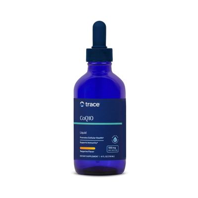 Trace Minerals Liquid CoQ10 100 mg - Liquid Supplement to Support Cellular Health &amp; Immune System Function - Cell Energy Supplement with Coenzyme Q10 &amp; Ionic Trace Minerals - 4 fl oz (24 Servings)