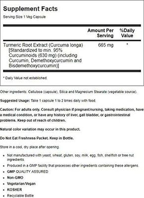 NOW FOODS Curcumin Ext 95 700mg, 60 CT