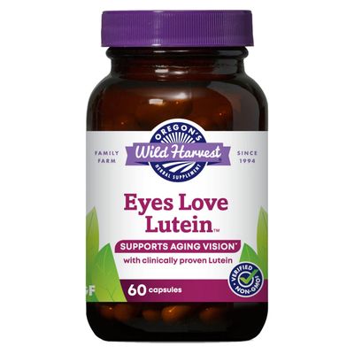 Oregon&#39;s Wild Harvest Eyes Love Lutein Capsules, Non-GMO Organic Herbal Supplements, 60 Count
