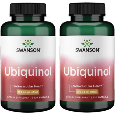 Swanson Ubiquinol 100 mg 120 Sgels (2 Pack)