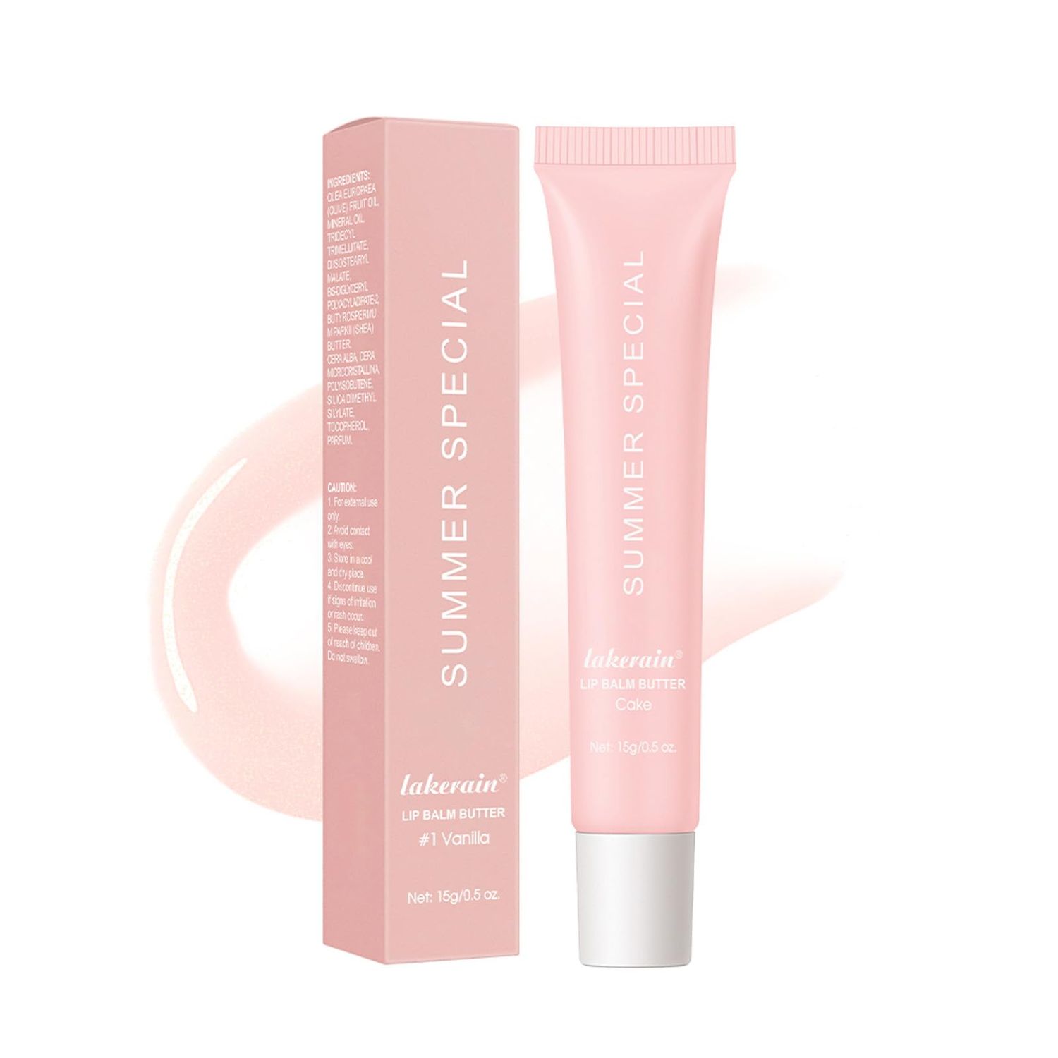 Summer Lip Butter Balm,Moisturizing Hydrating Lip Gloss Balm Set,Long-lasting Non-Sticky Nourishing Lip Care with Natural Ingredients for Soothing Softening Lips(4-Cake)