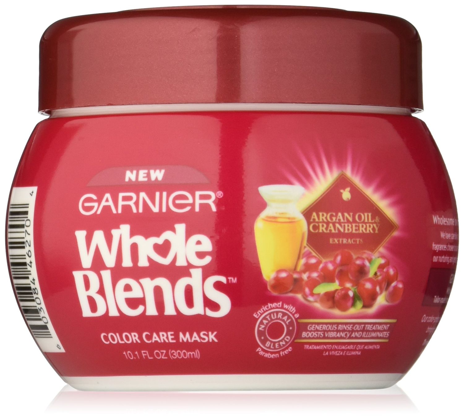 Garnier Whole Blends Color Care Mask with Argan Oil &amp; Cranberry Extracts, 10.1 Fluid Ounce