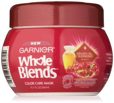 Garnier Whole Blends Color Care Mask with Argan Oil &amp; Cranberry Extracts, 10.1 Fluid Ounce