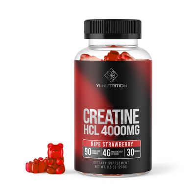 Yi Nutrition Creatine HCL Gummy - World&#39;s First 4000MG Creatine HCL Gummies 90 Count (90 Count)