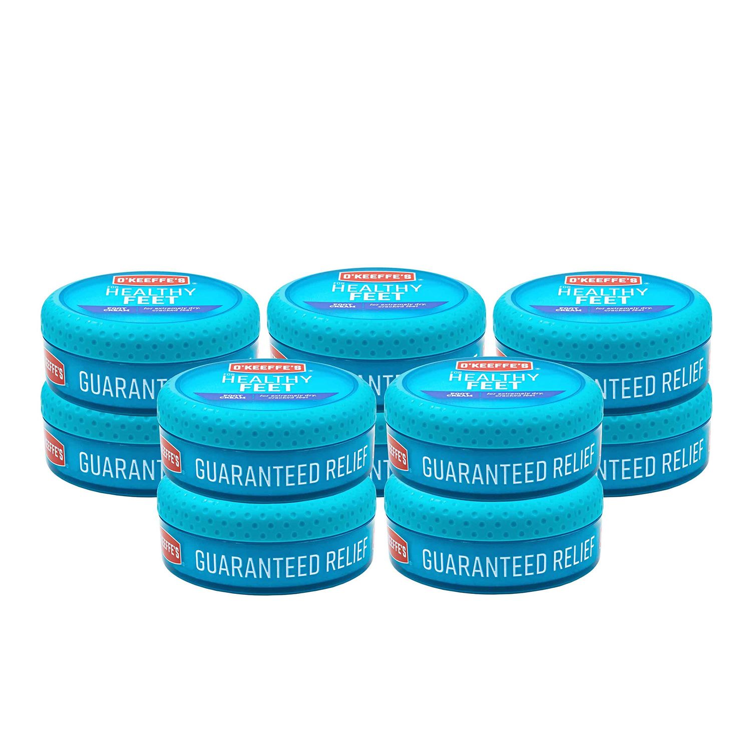 O&#39;Keeffe&#39;s K0320001-10 Healthy Feet Foot Cream in Jar (10 Pack), 3.2 oz