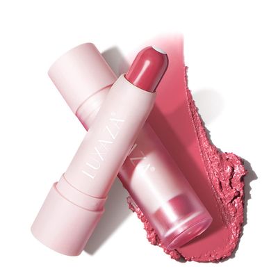LUXAZA Tinted Lip Balm Chapstick with Color, Natural Semi - Gloss Finish, Hydrating/Coloring 2 in 1 Moisturizer Lip Stick for Girls &amp; Women 04 Hot-Pink