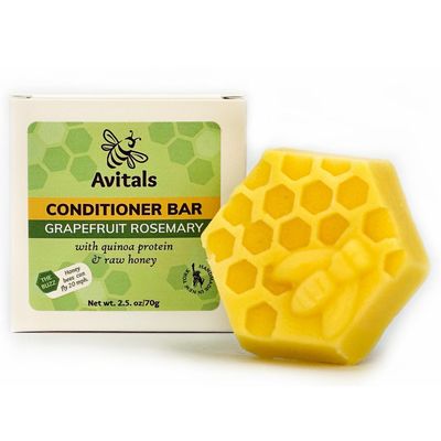 Grapefruit &amp; Rosemary Conditioner Bar with Quinoa Protein &amp; Mango Butter