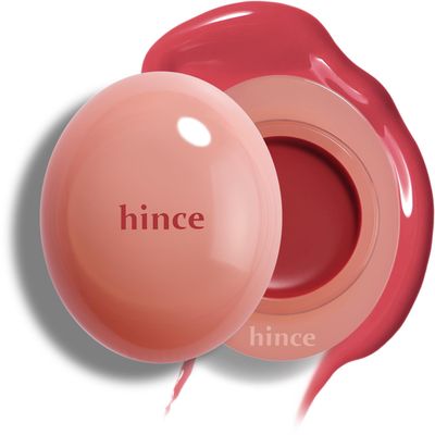 HINCE Raw Glow Dewy Ball - Tinted Lip Balm, Jelly Gloss Glow, Shine and Hydration, Lip &amp; Blush Multiuse, Vegan, 0.12 oz. (13 colors) (FIG RAIN)