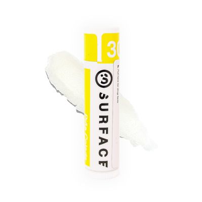 Surface SPF 30 Sunscreen Lip Balm, Broad Spectrum SPF Lip Sunscreen for Dry Cracked Lips, Moisturizing Chapstick for Outdoor Use, Water Resistant Lip Protection for 80 Minutes, Pina Colada, 0.15oz