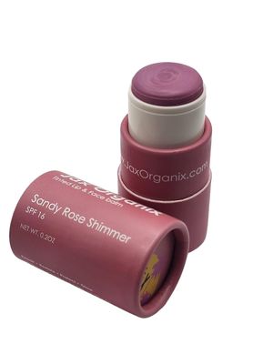Jax Organix Tinted Lip and Face Balm Spf 16 (Sandy Rose Shimmer)