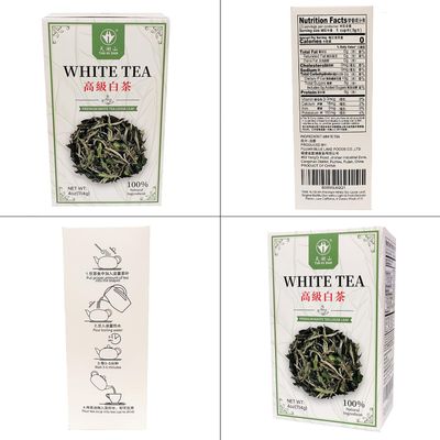 TIAN HU SHAN Premium White Tea Loose Leaf, Original Bai Mu Dan with a Light &amp; Fresh Delicate Flavor, Low Caffeine, Hot &amp; Cold Brew 4 Ounce (Pack of 1)