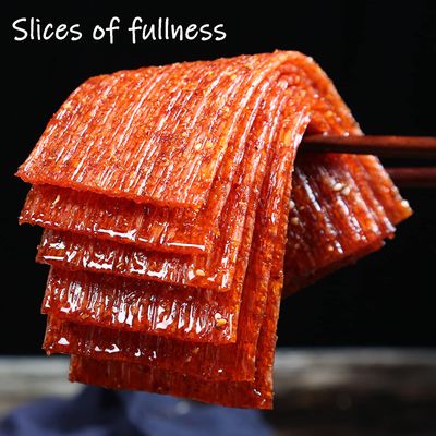 Spicy Strip Small Gluten Spicy Strips Latiao Snack Food - Chinese Special Classic Handmade Spicy Gluten Latiao Delicious Snacking, Best Vegan Fragrant Spicy Flavour
