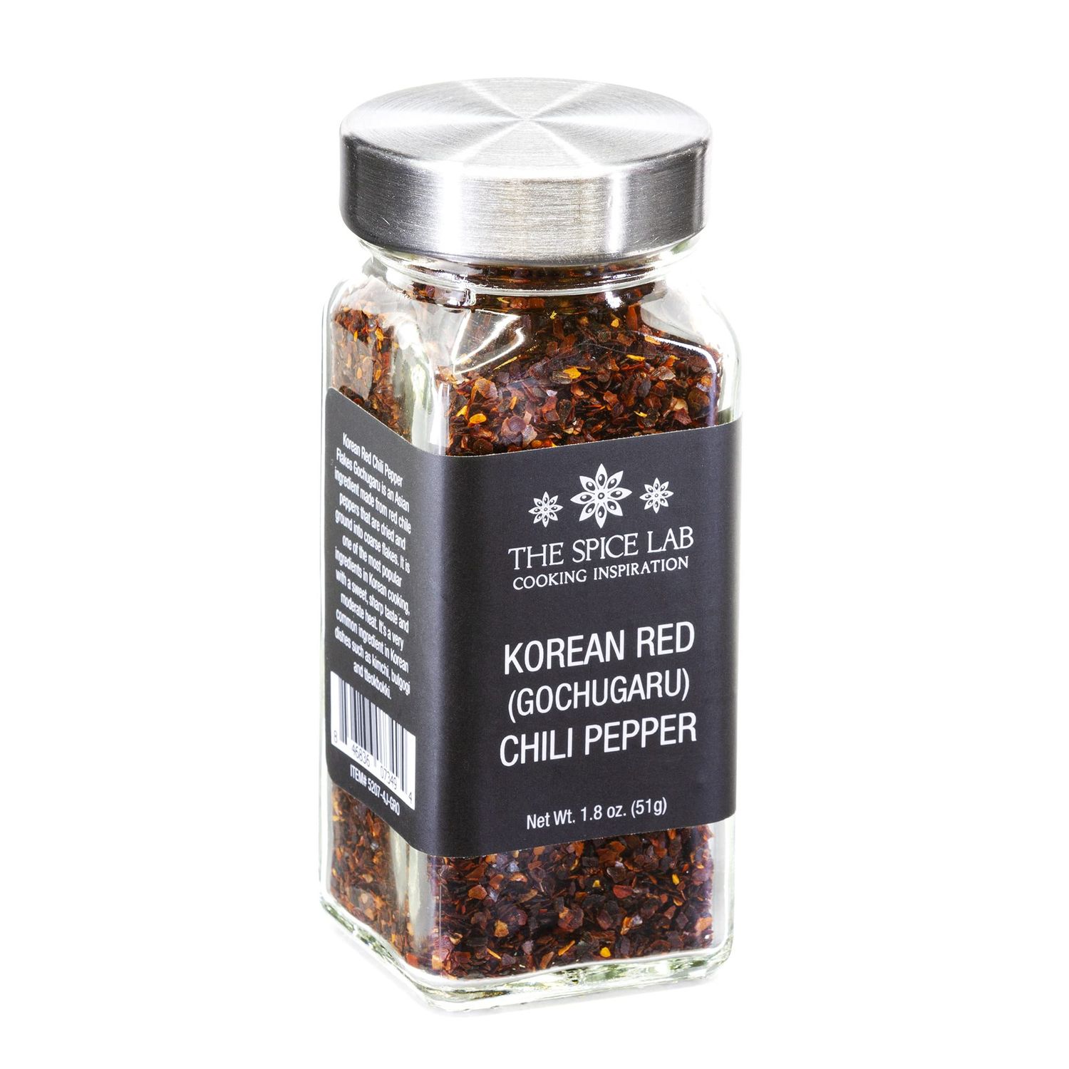 The Spice Lab Gochugaru Korean Red Pepper Flakes - Authentic Chili Flakes For Korean Favorites Like Kimchi &amp; Stir-Fries, Elevate Your Asian Cuisine with Premium Kosher, Gluten-Free Red Pepper Flakes