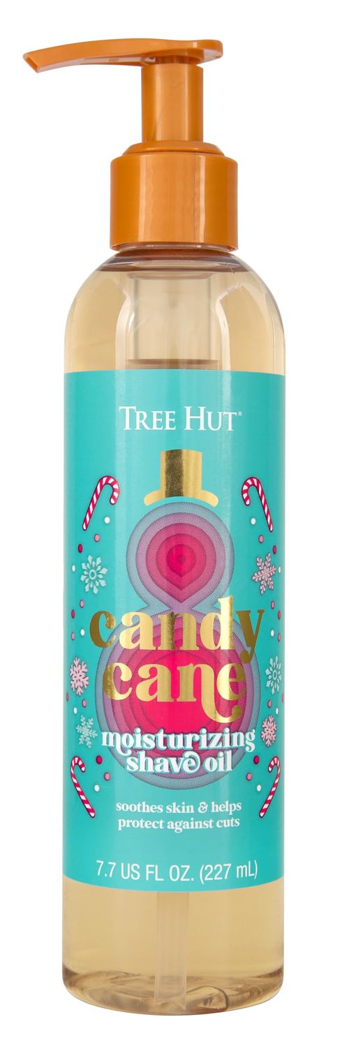 Tree Hut Bare Candy Cane Hydrating &amp; Moisturizing Shave Oil, 7.7 fl oz.