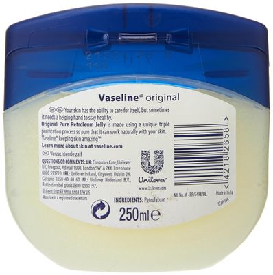 Vaseline Blueseal Petroleum Jelly Original 250ml (Package May Vary)