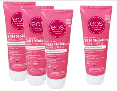 Evolution- of- Smooth Shave Cream Pomegranate Raspberry, 2.5 oz for Women (4 Pack)