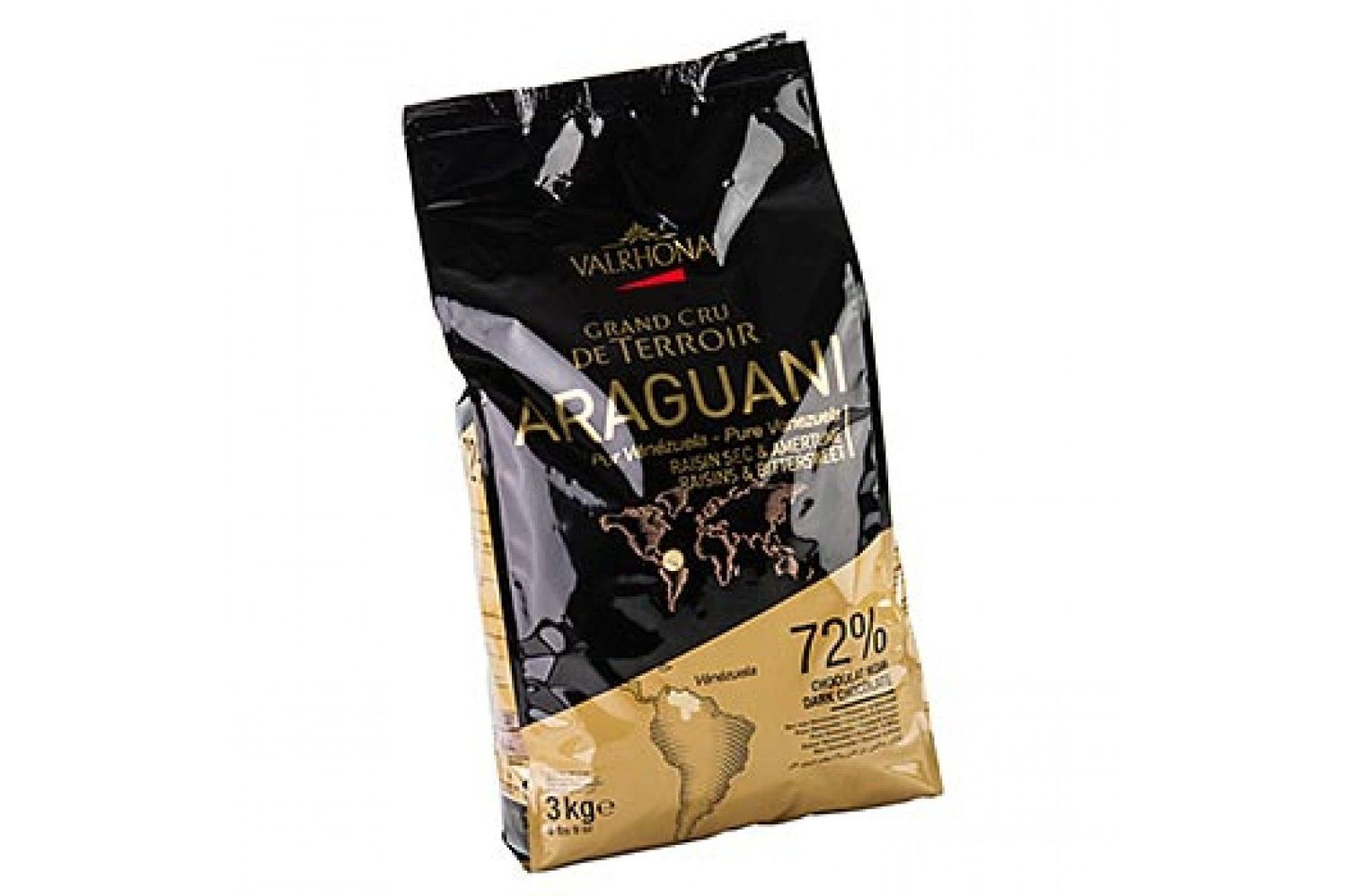 Valrhona Dark Chocolate Pistoles - 72, Araguani - 1 bag - 6.6 lb