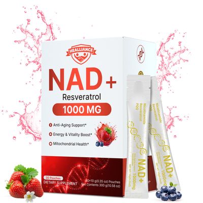 NAD Supplement 1000mg LiquidNicotinamide Riboside Resveratrol Liposomal NAD Boost Supplement Liquid with NMN &amp; PQQ Booster Energy Cellular for Men Women Enhanced Energy &amp; Anti-Aging