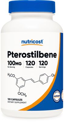 Nutricost Pterostilbene 100mg, 120 Capsules - Non-GMO, Gluten Free