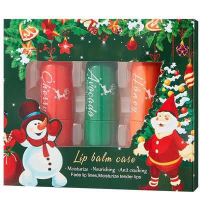 BEUKING 3Pcs Moisturizing Lip Blam, Smooth Anti-Chapted Lip Butters, Lip Repair Stick, Making Lip Tender Soft, Prevent Dryness &amp; Chapping Fading Lip Line for Christmas Gifts Daily Girl Men Lip Care