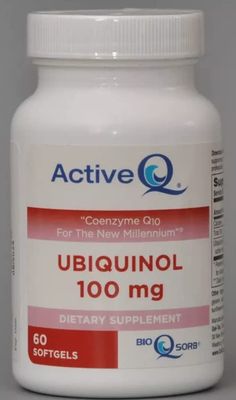 100mg ActiveQ (60 Softgels) uses Kaneka QH Ubiquinol the active antioxidant form of Coenzyme Q10