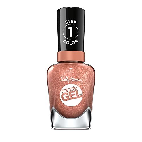 Sally Hansen Miracle Gel, Terra-Coppa, Long Lasting, Gel-Like Formula, No UV Lamp Needed, Orange Nail Polish