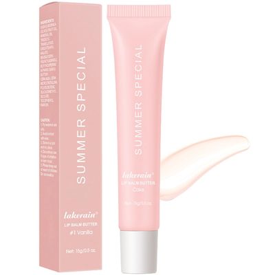 Kureelect Summer Lip Butter Balm, Moisture and Hydration Lip Gloss, Long-lasting Hydrating Non-Sticky Lip Balm, Soften Dry Lips Lip Care (Cake, 1Pcs)