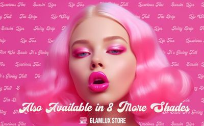 Glam Lux Lip Injection Fake A Lip Flip! (Bussin' Lips) Plumping Gloss, Lip Plumping Booster Syringe Fuller Lips Instantly, Natural Lip Enhancer, Volumizes, Plump & Pout Girls & Women