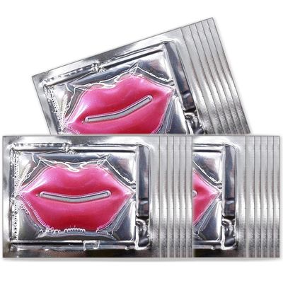 Permotary 30 PCS Collagen Lip Mask Crystal Lip Care Gel Pads for Moisturizing &amp; Reducing Chapped, Smoothing Lip Fine Lines-Lip Patches for Firms &amp; Hydrate and Plump Your Lips