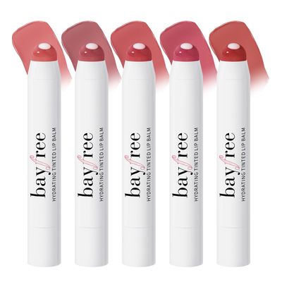 bayfree Tinted Lip Balm Plumper, Glossy, Pump Lips, Lightweight, Moisturize &amp; Tint with Jojoba Seed Oil, Vegan Lipbalm Lip Care, Garden