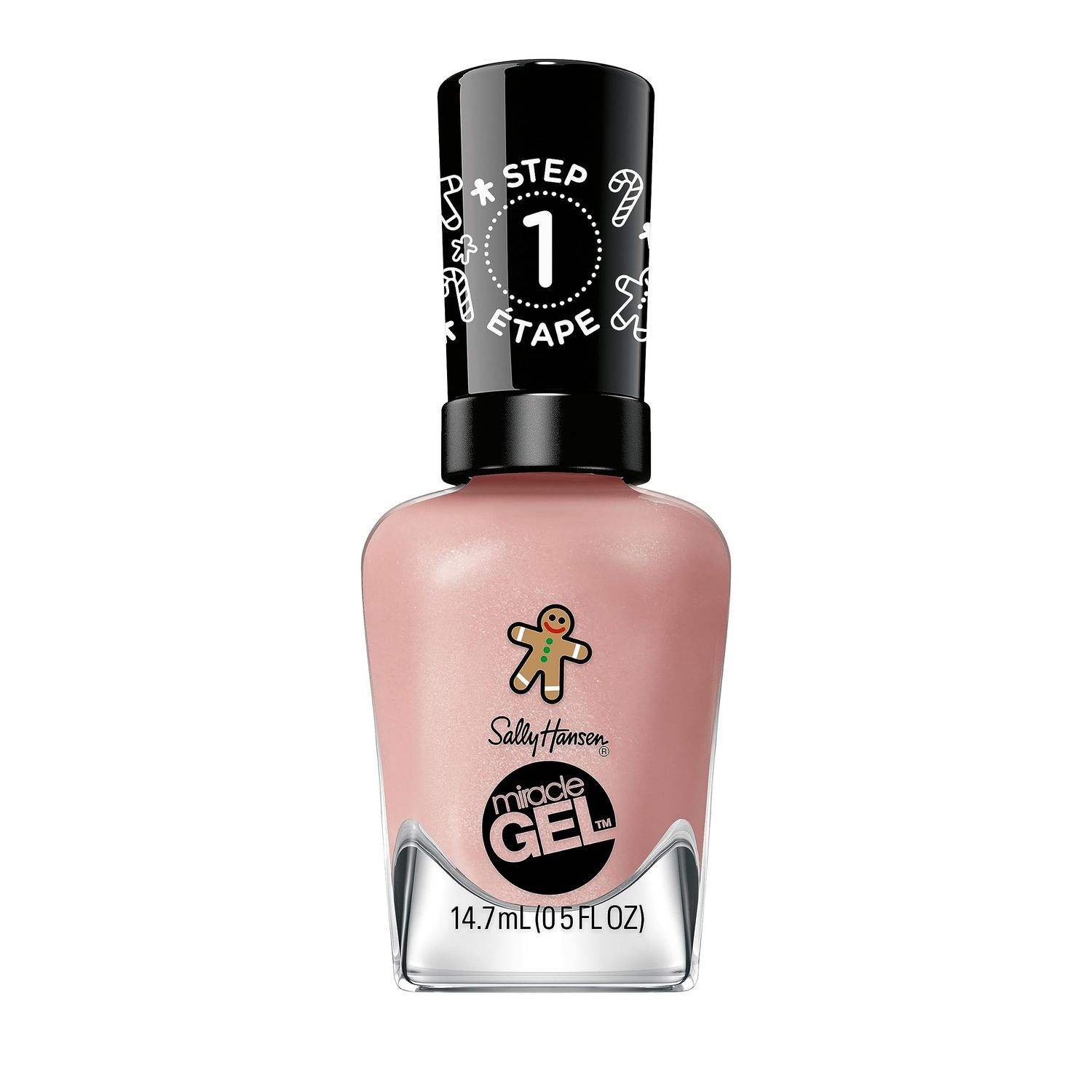Sally Hansen Miracle Gel, Holiday Oh Ginger Snap!, Long Lasting, Gel-Like Formula, No UV Lamp Needed, Pink Nail Polish