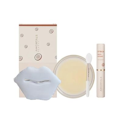 Lip Care Products Gift Kit Lip Therapy Set with Lip Sleeping Mask Lip balm and Collagen Lip Mask with Natural Coconut Moisturizer for Dark lips Cracked, Chapped Very Dry- Lip Treatments