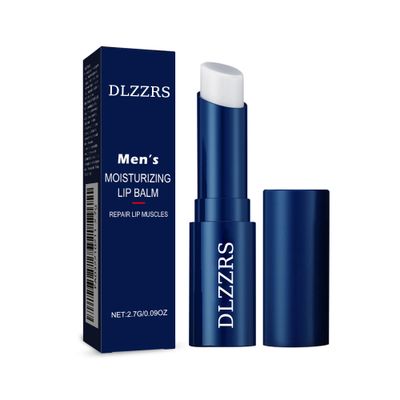 DLZZRS Men&#39;s lip balm, Moisturize Lips Remove Dead Skin Moisturizing Lip Balm For Men, Prevent Dry &amp; Cracked Lips Protect Lips, Infused with Vitamin E Lip Care Moisture Lip Balm
