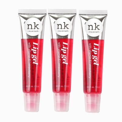 NICKA K NEW YORK Set of 3 NK Hydrating Lip Gel - Vitamin E (Strawberry)