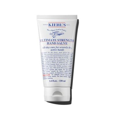 Kiehl&#39;s Ultimate Strength Hand Salve, Deeply Hydrating Hand Lotion, Thick and Rich Formula for Intense Moisture and Conditioning, Protects and Repairs Dry Hands, Paraben and Gluten Free - 5 fl oz