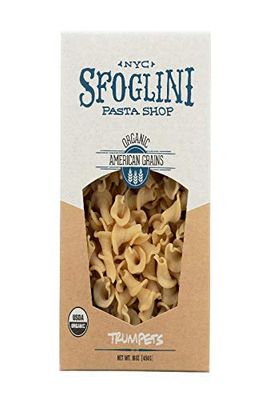 Sfoglini-Organic Durum Semolina Trumpets-Made with Traditional Techniques &amp; Wholesome Organic Grain-Holds Tight to Sauce-16 oz Boxes