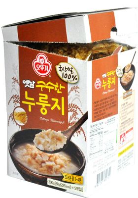 Ottogi Scorched Rice Chips - Korean Nurungji Snack, 2.1oz (60g) 5 Packs, Crispy &amp; Savory Traditional Rice Cracker