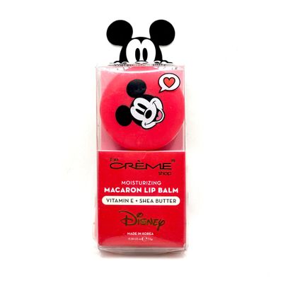 The Crme Shop x Disney Macaron Lip Balm Mickey Mouse Red Watermelon Taffy Korean Scented Pocket Portable Vitamin E Shea Butter