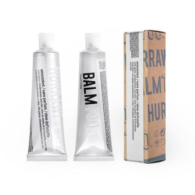 Hurraw! Balmtoo Squeezable Balm, Unscented: Thick and ultra-moisturizing for anywhere application. Body, face, lips, neck, fingers, toes. 1 tube 7 sticks of lip balm. Natural, Organic. Made in USA