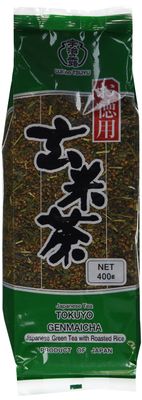 Ujinotsuyu Japanese Loose Brown Rice Green Tea - Twin Packs - 2x 14.01 Oz - Genmai Cha (Genmaicha)