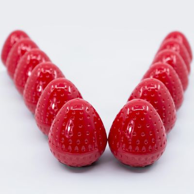 Glam Lux Bundle Strawberry Sorbet Shaped Lip Balm Natural Moisturizer Hydrating Lip Care Chapped Dry Lips All-Day Moisture, Sensitive Skin Soothing Soft Lips Novelty Lip Protectant and Repair (12)
