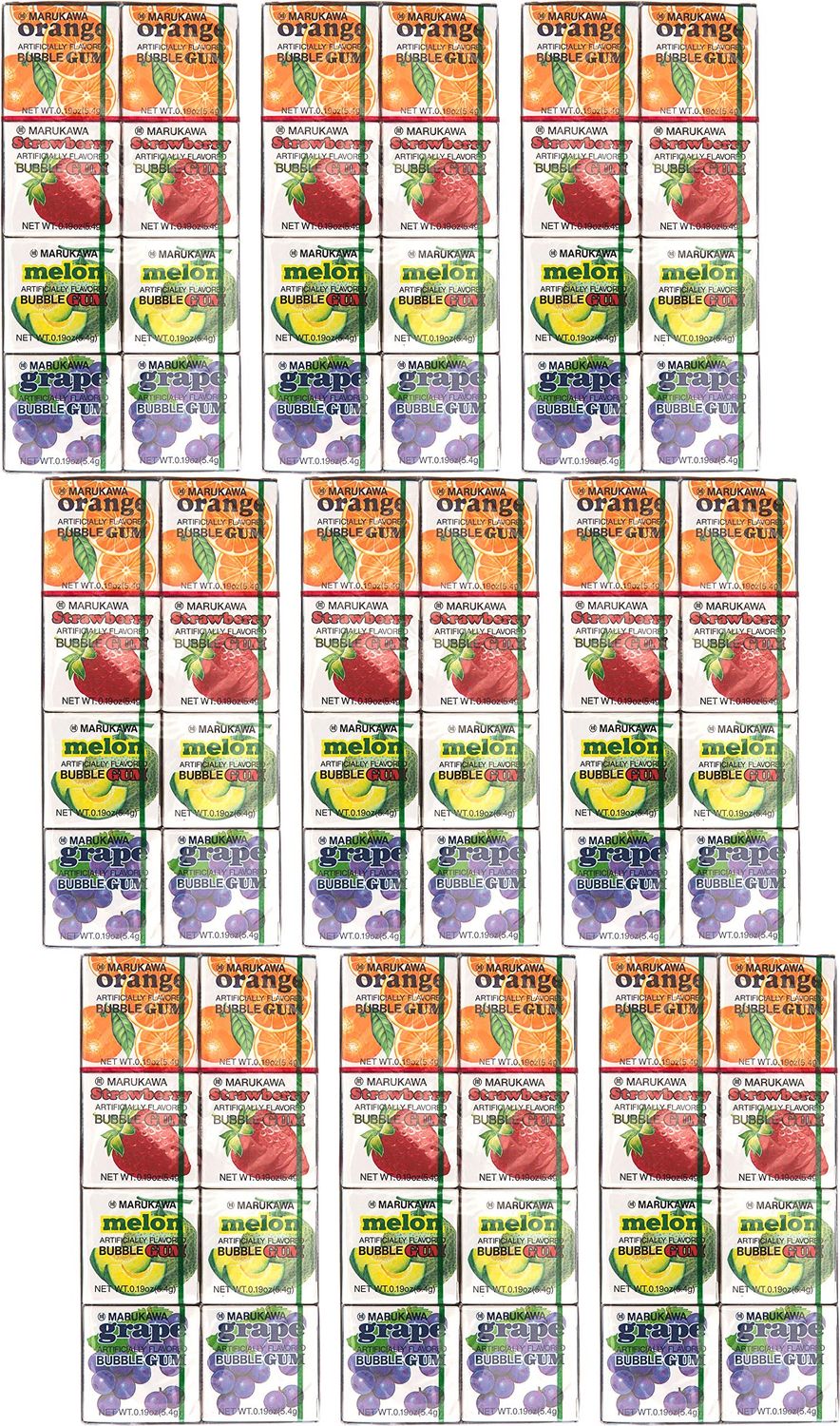 Marukawa 8 Pack Bubble Gum 1.52oz (9 Pack)