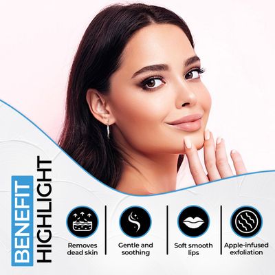 Cyn Care Lip Care Kit with Blueberry Lip Scrub Exfoliator and Strawberry Balm Moisturizer - Intense Hydration Set for Dry, Chapped, Cracked Lips