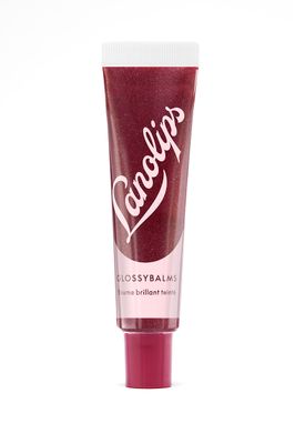 Lanolips Glossybalm - Ultra Hydrating Tinted Lip Gloss for Dry, Chapped, Cracked Skin - Flavored Natural Lanolin Lip Balm with Lanolin Oil, Vitamin E &amp; Mica - Berry (12.5g/0.44oz)