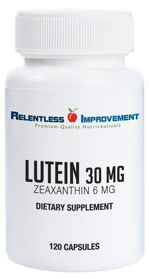 Relentless Improvement Lutein Zeaxanthin 120 vegi-Capsules Natural Source