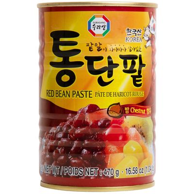 Surasang Premium Sweet Red Bean Paste - Authentic Korean Patbingsu &amp; Asian Dessert Ingredient - Ready-to-Use Creamy Texture - 16.58 Ounce