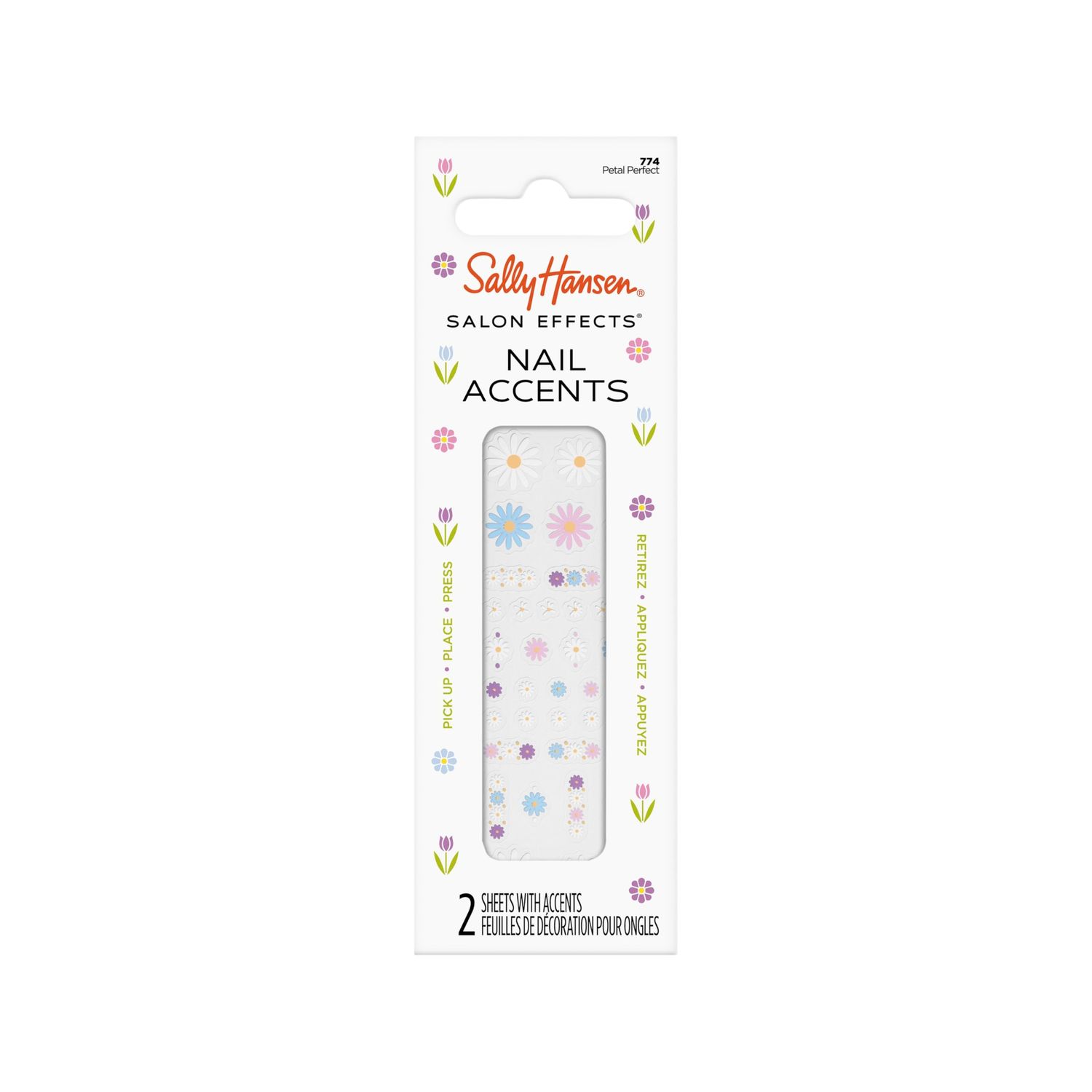 Sally Hansen Salon Effects Nail Accents X Hershey&#39;s Cookies &#39;n&#39; Creme Eggs, Petal Perfect, Easy to Apply, Non-Damaging, Over 40 Accents