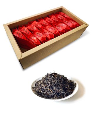 Luxtea Chinese Famous Tea - Premium Jin Jun Mei Black Tea - Golden Beautiful Eyebrow Authentic Chinese Black Tea -Grade AA (High Grade)