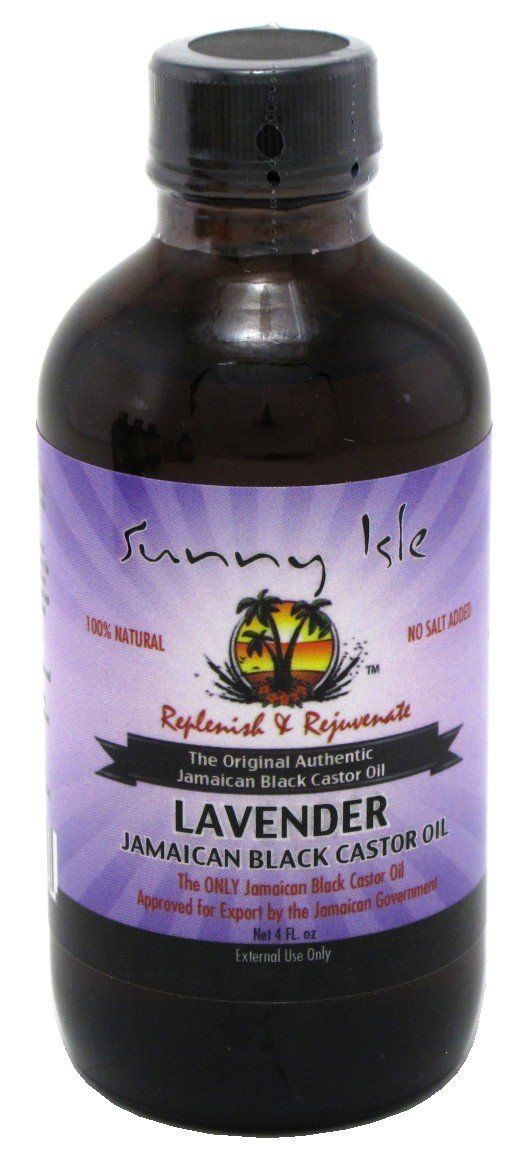 Sunny Isle Jamaican Castor Oil Lavender Black 4oz (3 Pack)